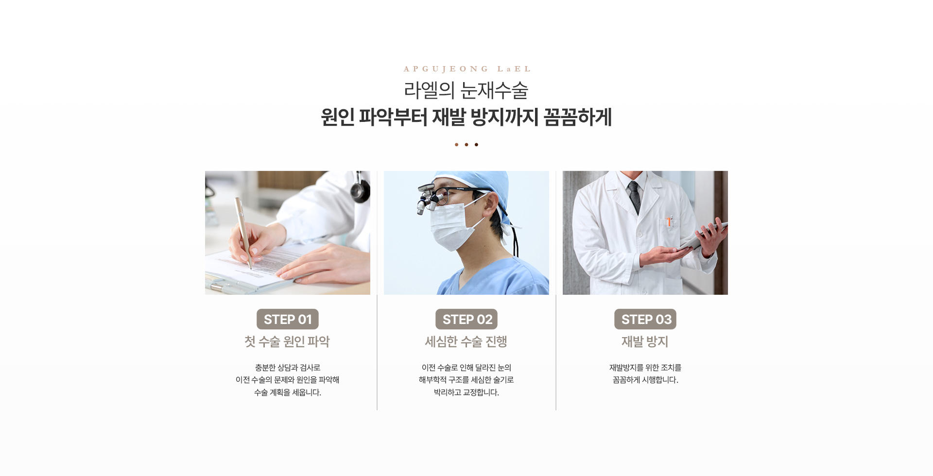 눈재수술 과정