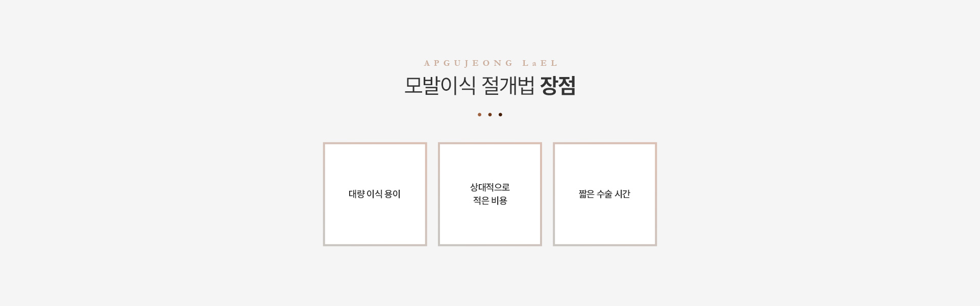 모발이식 절개법장점
