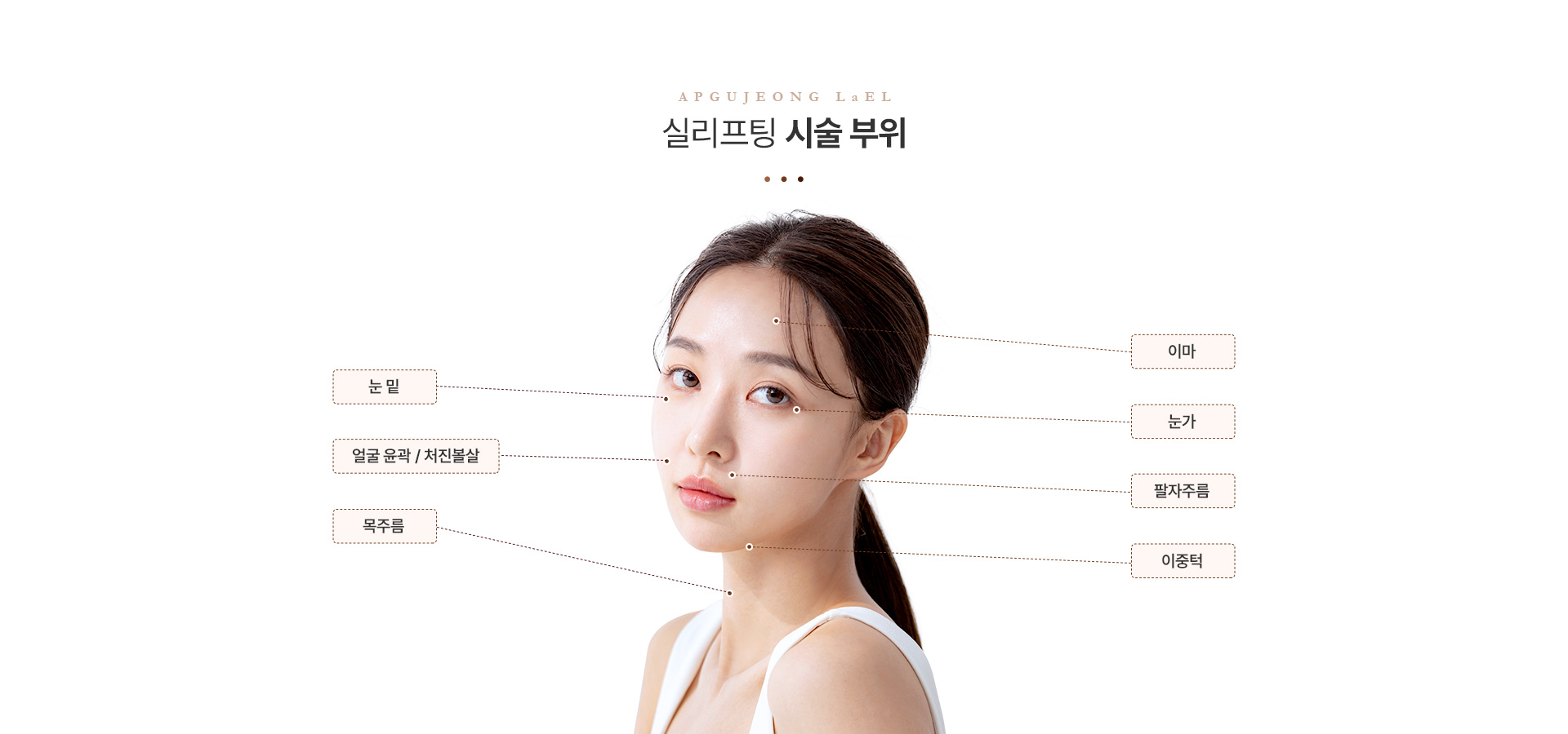 실리프팅 시술부위