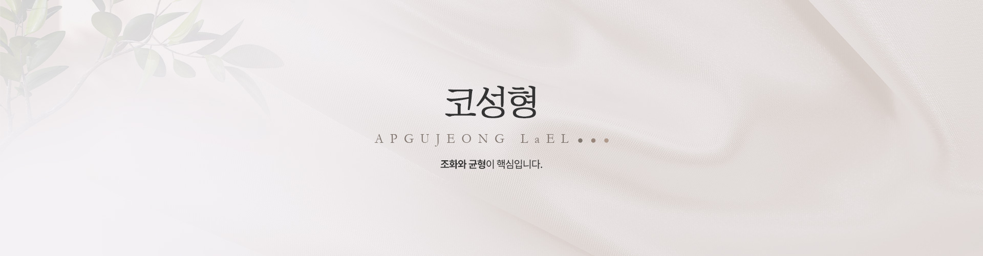 코성형 키비주얼